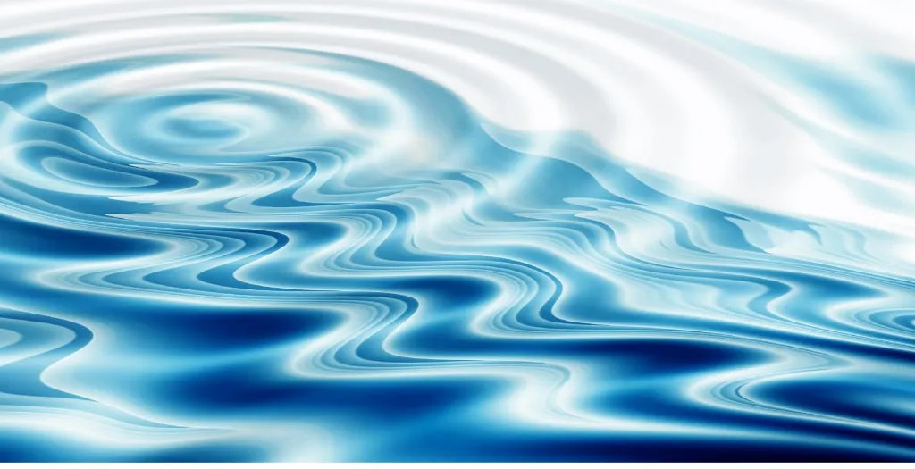Wasser in Wellen
